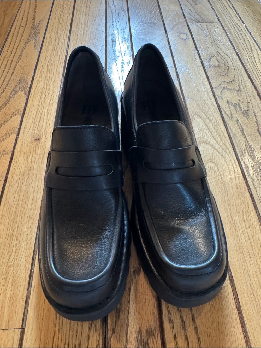 Fly London Toky Platform Penny Loafers (also referred to as the Muly model). - Picture 9 of 12